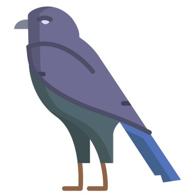 Basit vektör simgesi, kartal kuşunun çizimi