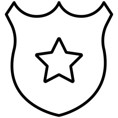 Kalkan. Web simgesi basit illüstrasyon