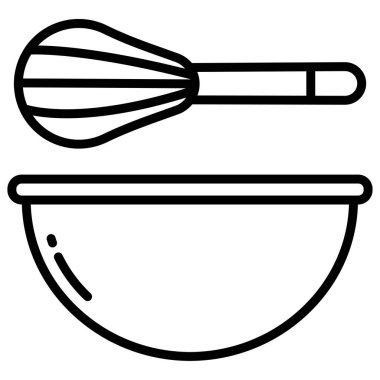 Mutfak gereçleri ikon vektör çizimi 