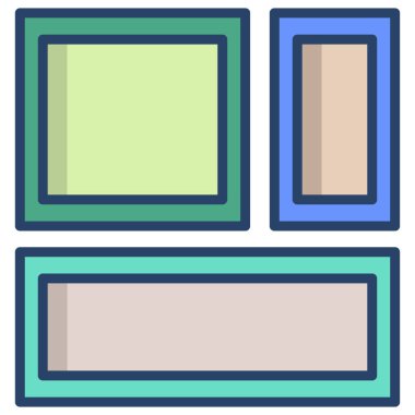 çerçeve simge vektör çizim 