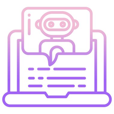 Konuş. Web simgesi basit illüstrasyon 