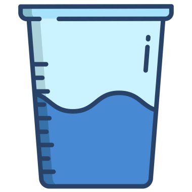 Su. Web simgesi vektör illüstrasyonu