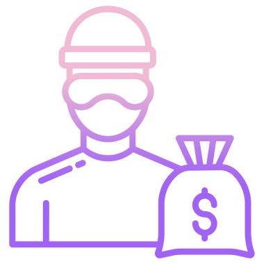 Basit vektör simgesi, Suç illüstrasyonu 