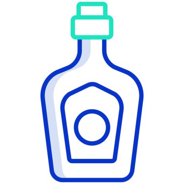 Şişe. Web simgesi basit tasarım