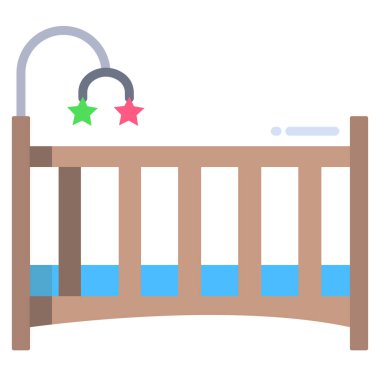 Basit vektör simgesi, beşiğin çizimi