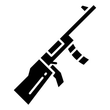 Silah ikonu. Web için silah vektör simgelerinin basit illüstrasyonu