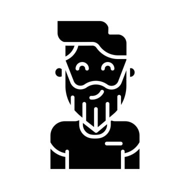 avatar simgesi web vektör çizimi