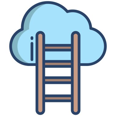 Bulut. Web simgesi basit tasarım