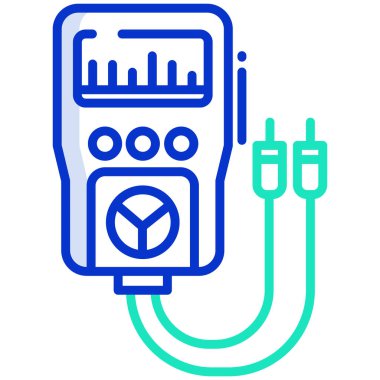 beyaz arkaplan üzerinde basit vektör simgesi test ediliyor