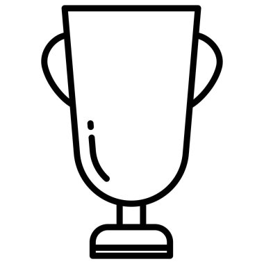 Kupa. Web simgesi basit illüstrasyon