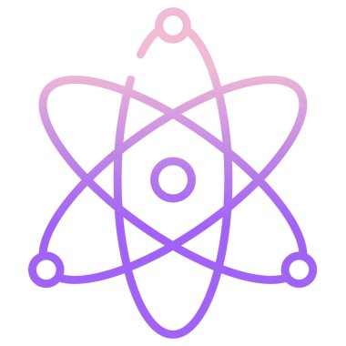 Basit vektör simgesi, atomun çizimi