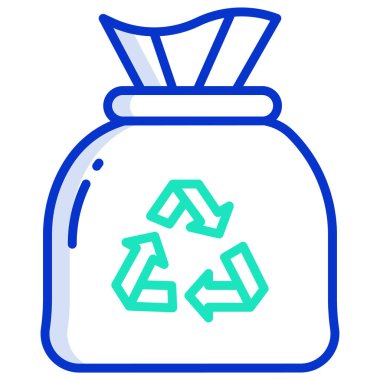 çöp basit simgesini, vektör çizim