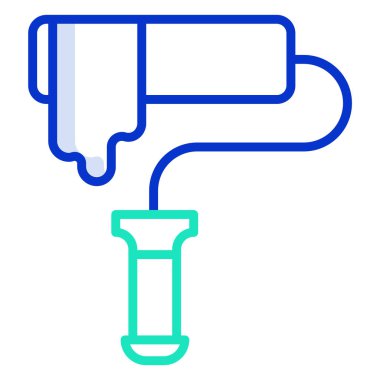 Boya silindiri. Web simgesi