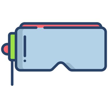 VR web simgesi basit vektör illüstrasyonu