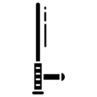 Baton . Web simgesi basit illüstrasyon