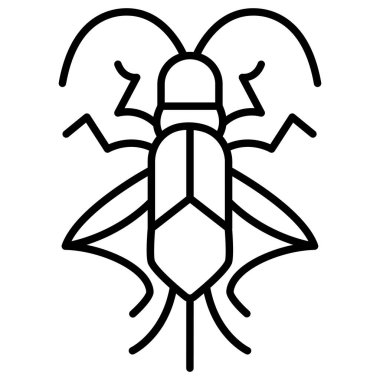 Böcek. Web simgesi basit illüstrasyon
