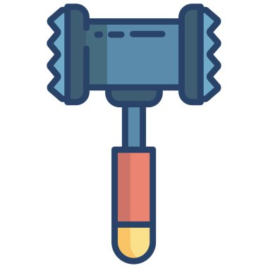 Çekiç simgesi, vektör çizimi