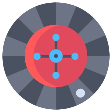 Rulet ikonu. Basit tasarım