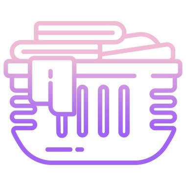 çamaşır simgesi, vektör illüstrasyonu