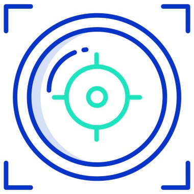 Hedef. Web simgesi basit illüstrasyon