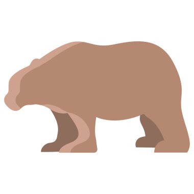 Şirin bir ayının vektör çizimi