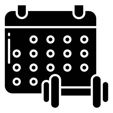 Takvim web simgesi, vektör çizim