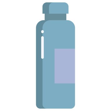 Basit vektör simgesi, şişe illüstrasyonu