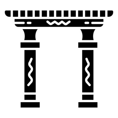 Beyaz arkaplanda basit vektör simgesi