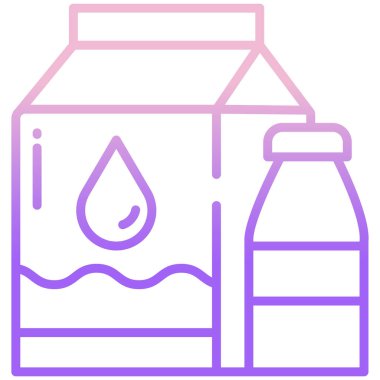 süt ağı simgesi, vektör illüstrasyonu