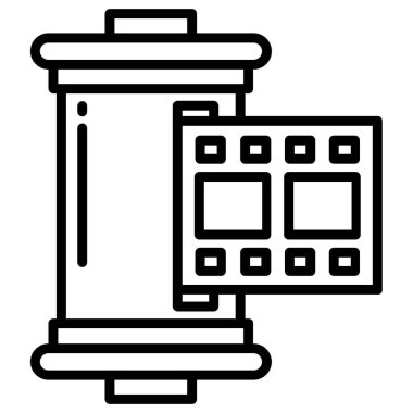 Kamera. Web simgesi basit illüstrasyon  