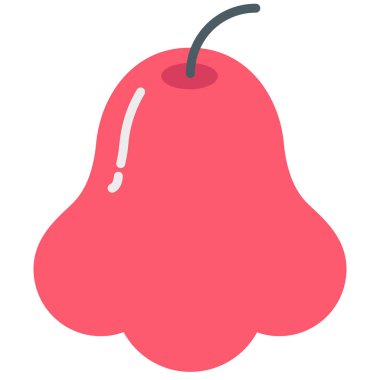 Gül elması. Web simgesi basit illüstrasyon