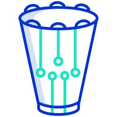 Beyaz arkaplan üzerindeki basit Trampet simgesi