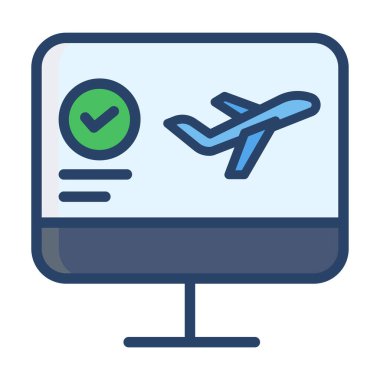 Uçak. Web simgesi basit illüstrasyon