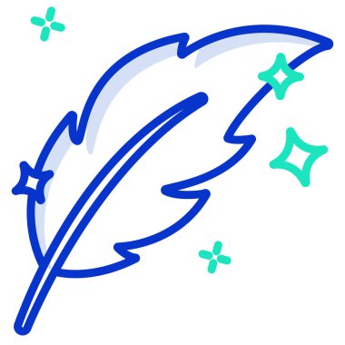 Mürekkep hokkası ve tüy kalem şablonu. Mürekkep şişesi ve kalem vektör tasarımı. Yazar illüstrasyonu