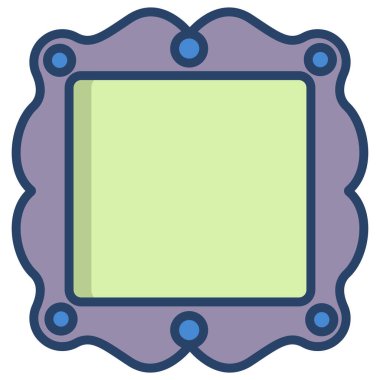 çerçeve simge vektör çizim 