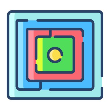 güvenli simge vektör illüstrasyonu