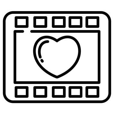 Basit vektör simgesi, film prodüksiyonunun çizimi