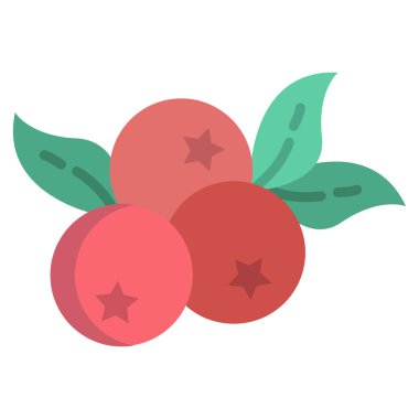 Yabanmersini. Web simgesi basit tasarım