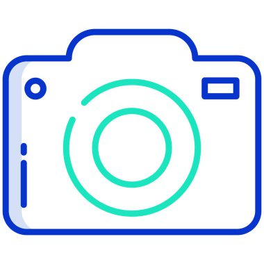 Kamera. Web simgesi basit illüstrasyon  