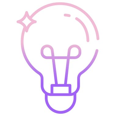  tungsten ampul ağ simgesi basit vektör illüstrasyonu