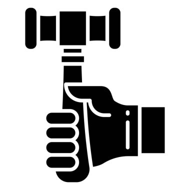 Çekiç simgesi, vektör çizimi