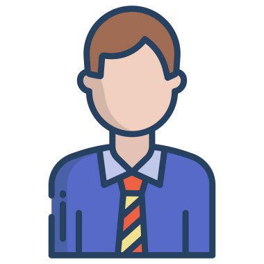 Adamım. Web simgesi basit illüstrasyon