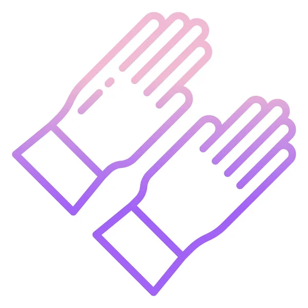 Guantes Icono Web Ilustración Simple — Archivo Imágenes Vectoriales