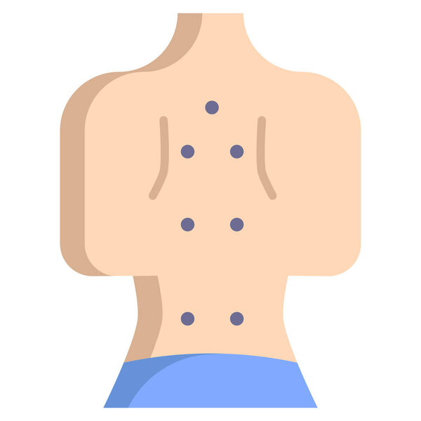 simple vector icon, illustration of Acupuncture