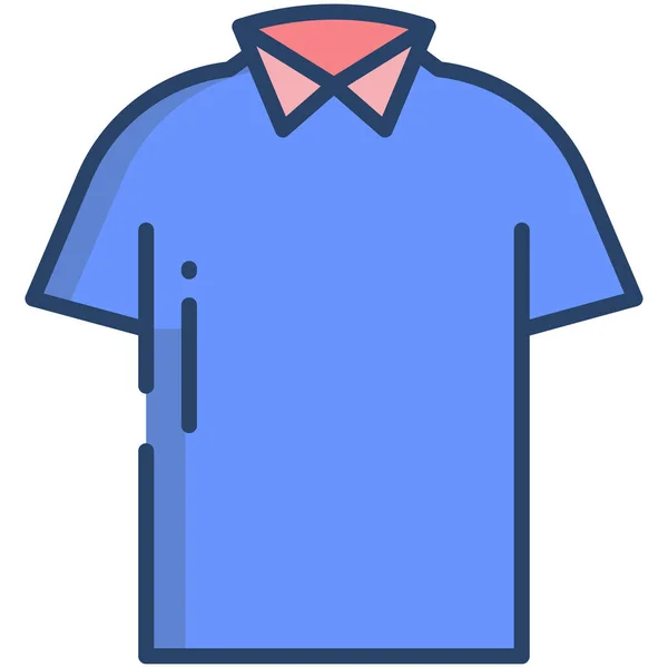 Camisa Web Ícone Simples Ilustração Vetorial — Vetor de Stock