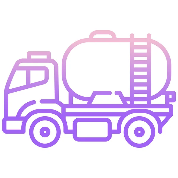 トラックのウェブアイコンシンプルなイラスト — ストックベクタ
