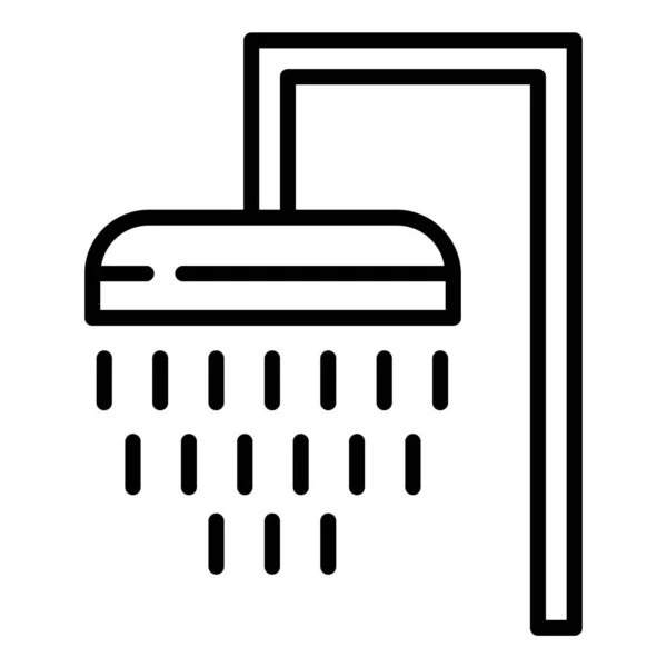 Het Pictogram Van Het Web Van Douche Vectorillustratie — Stockvector