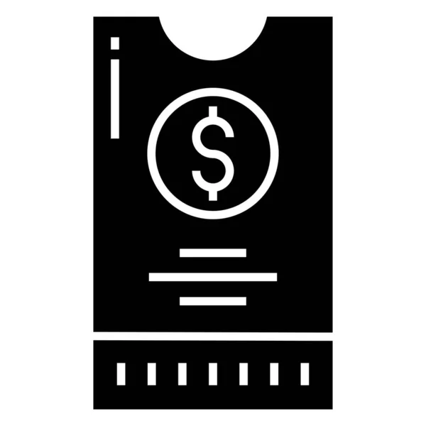 Geld Web Symbol Einfache Illustration — Stockvektor