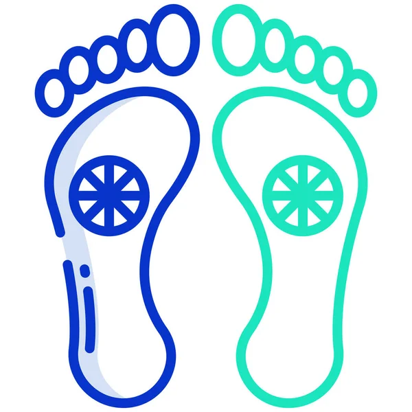 Feet Icon Simple Illustration Shoe Vector Icons Web — Stock Vector