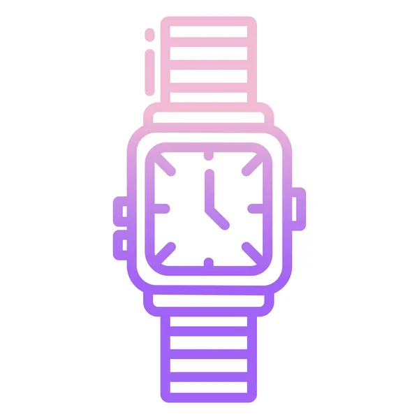 Reloj Pulsera Icono Web Diseño Simple — Vector de stock